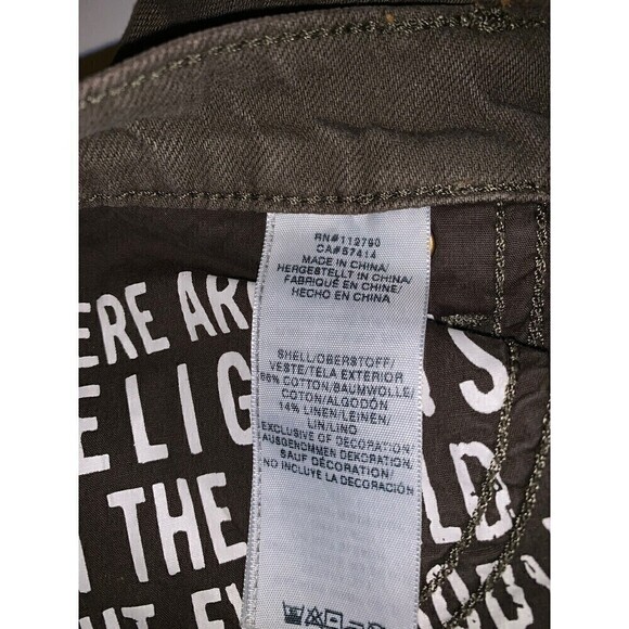 𝅺TRUE Religion Woman’s Jeans Size 26 Boyfriend Slim Mid rise Audrey Green Paint - Picture 7 of 10